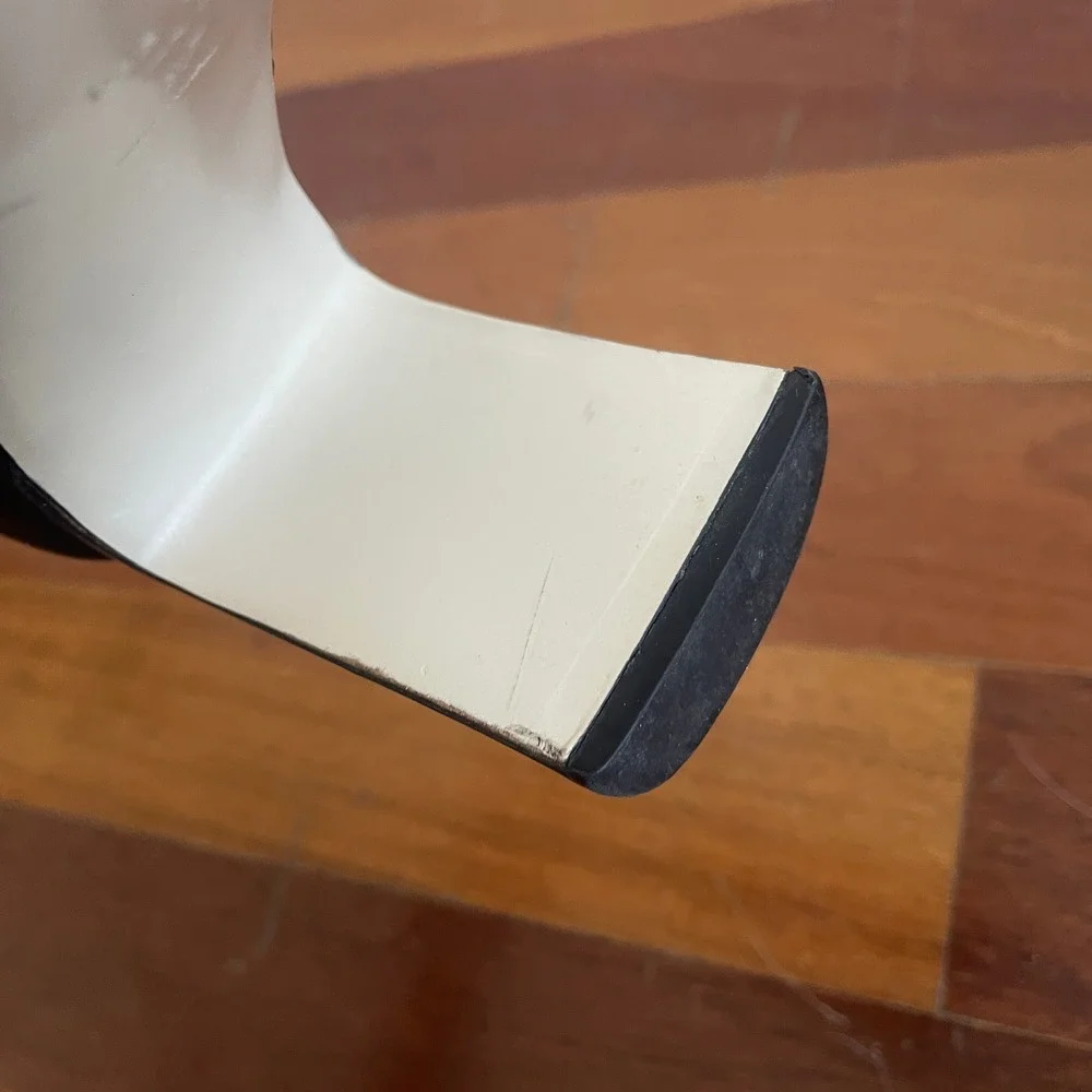 Rag & Bone Women's Ellis Patent Leather Ankle Boots  Square Toe Black Size 37 - Picture 13 of 16